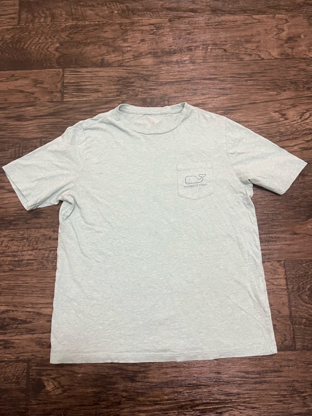 Vineyard Vines kids Pale Aqua Pocket Tee